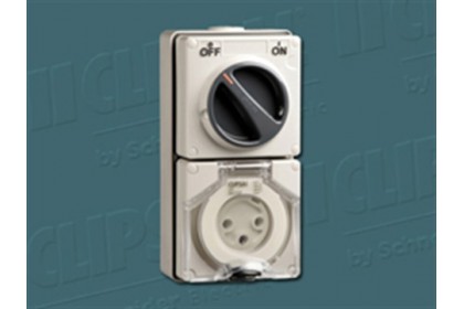 15A 3P 250V GREY IP66 SWITCH SOCKET OUTLET