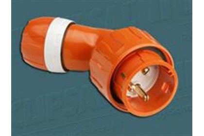250V 32A 3PIN ANGLED PLUG ORANGE
