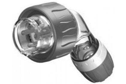 500V 16A 5PIN ANGLED PLUG ORANGE